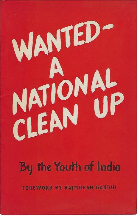 Wanted - a national clean up, booklet cover