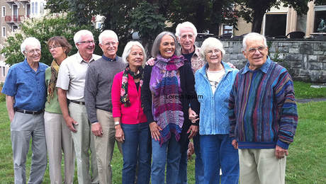 Steve Colwell, Mary and Ted Colwell, Ralph and Debbie Colwell, Catalina and Paul Colwell, Jane and Herb Allen in Caux 2010