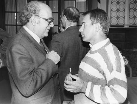 Otto Cadegg, Fritz Hochmair, B&W group photo