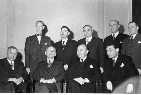 James Dickson,Eugene Claudius Petit, Theodor Oberlander,Urho Kahonen, Tom Oswald,Kurt Schoch,G.G.R. Schmal,Ole Bjorn Kraft, Senator Vigiani,B&W portrait photo