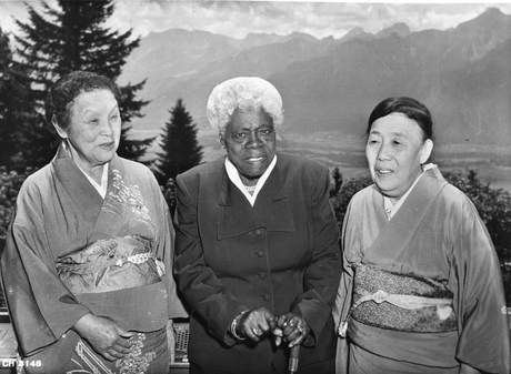 Hiro Ohashi Mary McLeod Bethune  Hideko Inouye, photo