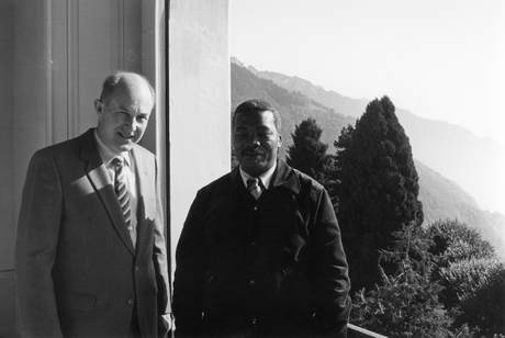 Serge Borel, Pierre Okomenge, B&W portrait photo