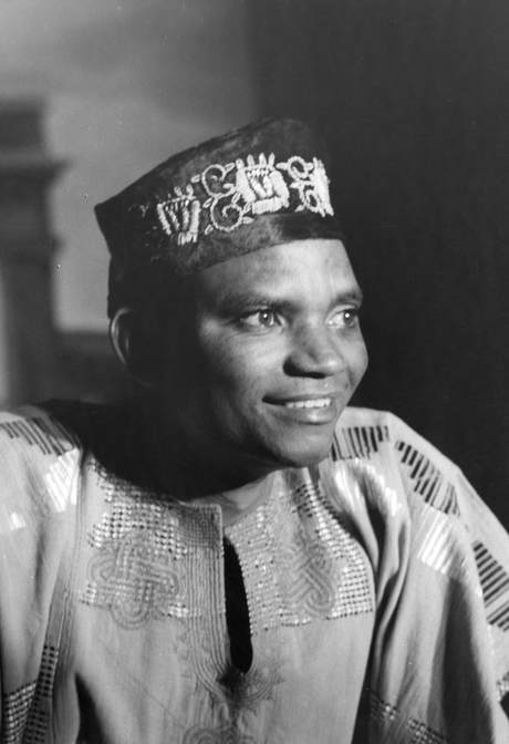 Isaac Amata, B&W portrait photo