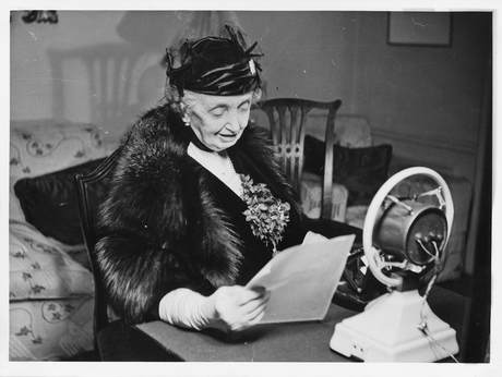 Lady Antrim, B&W portrait photo