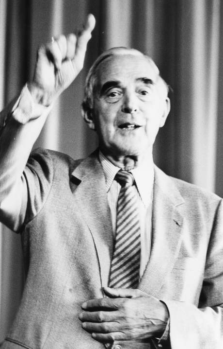 Frits Philips, B&W portrait photo