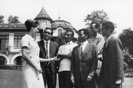 Anne Wolrige Gordon, Maqdi Bissada (Egypt), Ahmed Surur, Tzchoye Berhe, Bewaki Tewelde Medhin, Oqbai Habtemicael, B&W portrait photo