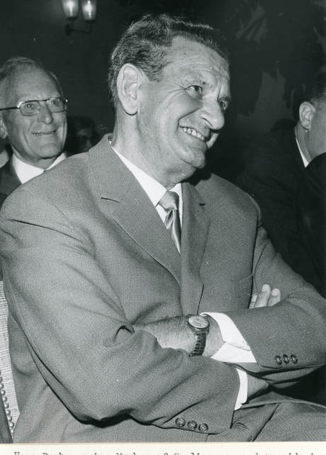 Hans Duby, B&W portrait photo