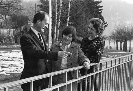 Gunnar Fur and family, B&W portrait photo