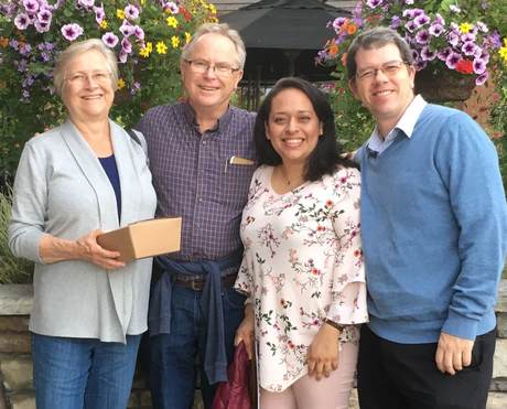 Susan and Rob Corcoran with Pilar and Ric Griffin - Colour Group Photo