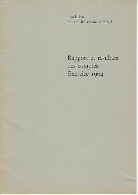 Caux foundation 1964 report, cover