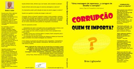 Capa do livro: Corrupção: quem se importa?
