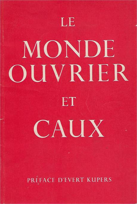 Le monde ouvrier à Caux, rapport, couverture