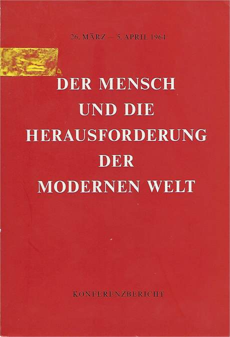 1964 Caux Konferenzbericht, cover