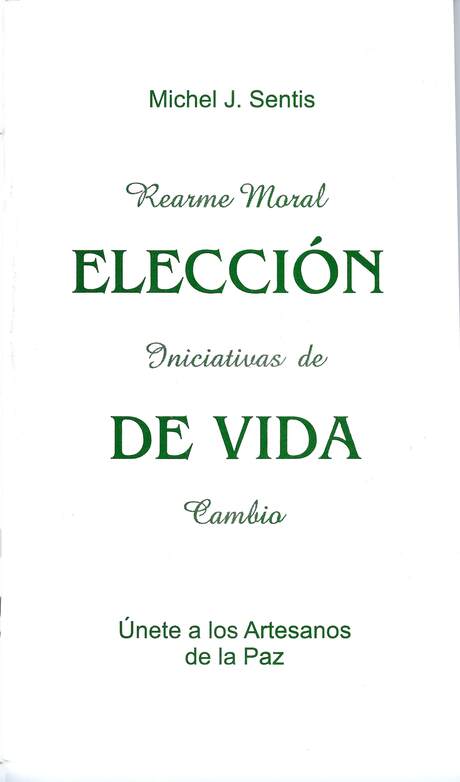 "Elección de Vida – Rearme Moral, Initiativas de Cambio", booklet cover