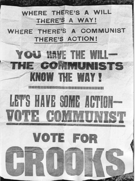 Publicity for Jim Crooks, for election campaign 