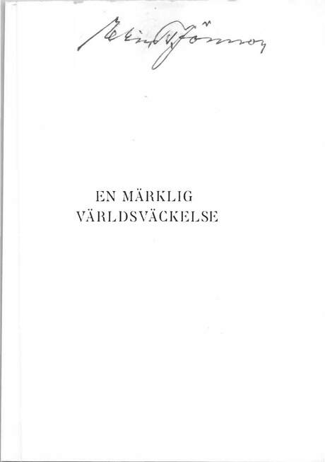 Cover of En märklig världsväckelse