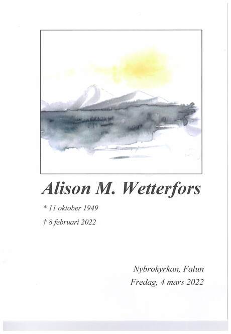 Cover of Cover of church programme Falun