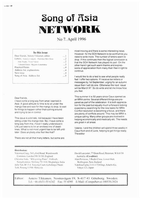 Cover of Song of Asia Network #3