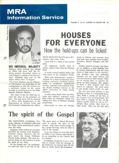 Cover of MRA Information Service - Vol. 14 No. 48, 1966-08-12