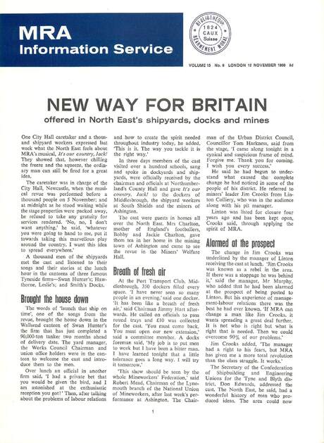 Cover of MRA Information Service - Vol. 15 No. 09, 1966-11-12