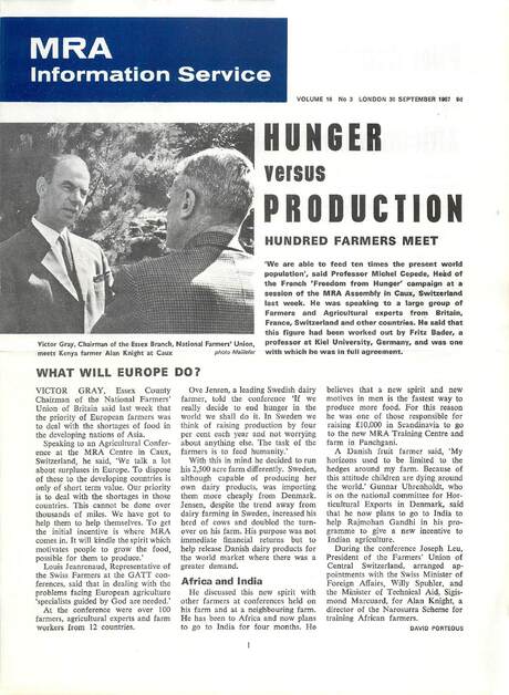 Cover of MRA Information Service - Vol. 16 No. 03, 1967-09-30