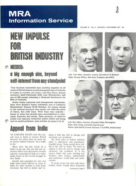 Cover of MRA Information Service - Vol. 16 No. 08, 1967-11-04
