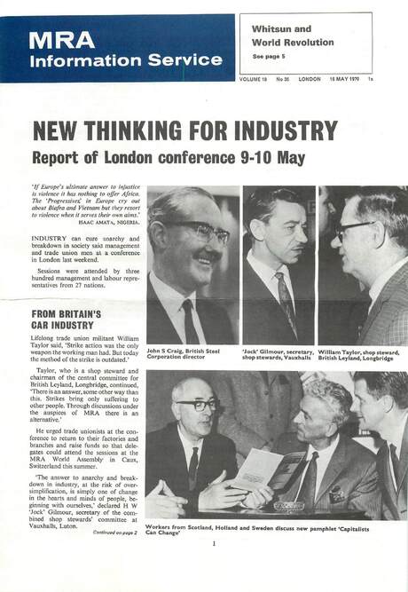 Cover of MRA Information Service - Vol. 18 No. 35, 1970-05-16