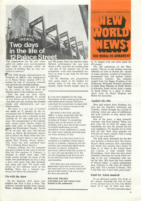 Cover of New World News - Vol. 23 No. 16, 1975-02-15