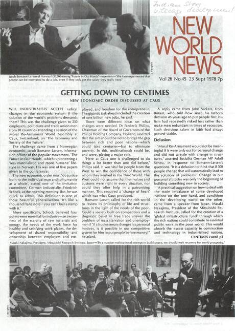 Cover of New World News - Vol. 26 No. 45, 1978-09-23