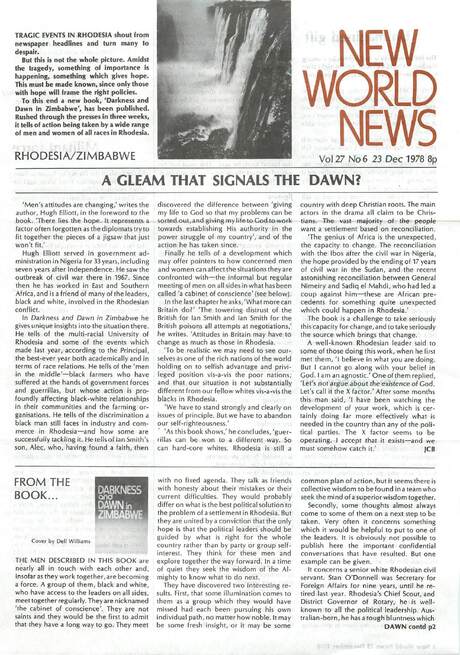 Cover of New World News - Vol. 27 No. 06, 1978-12-23