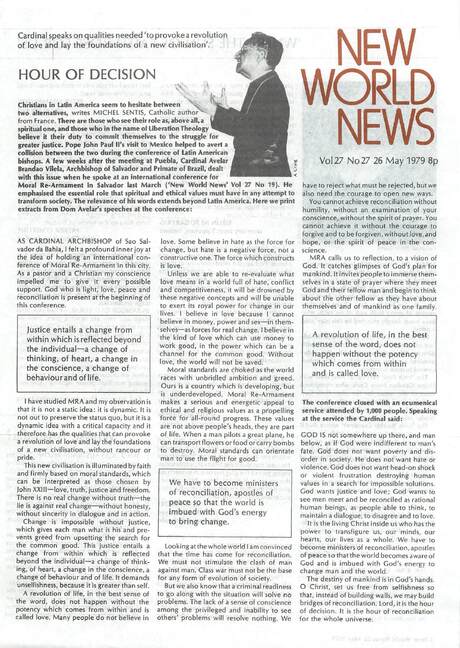 Cover of New World News - Vol. 27 No. 27, 1979-05-26