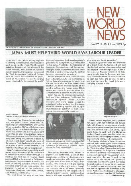 Cover of New World News - Vol. 27 No. 29, 1979-06-09