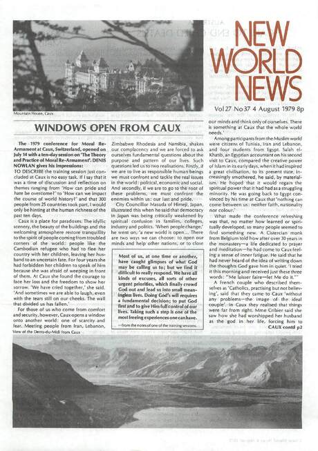 Cover of New World News - Vol. 27 No. 37, 1979-08-04