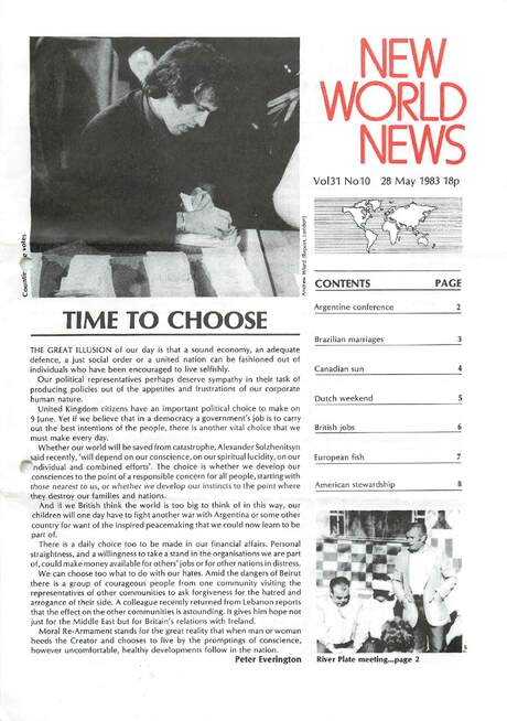 Cover of New World News - Vol. 31 No. 10, 1983-05-28