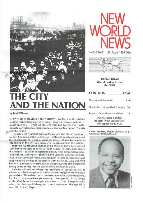 Cover of New World News - Vol. 33 No. 08, 1984-04-21
