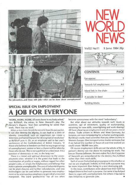 Cover of New World News - Vol. 32 No. 11, 1984-06-09