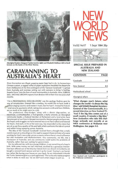 Cover of New World News - Vol. 32 No. 17, 1984-09-01