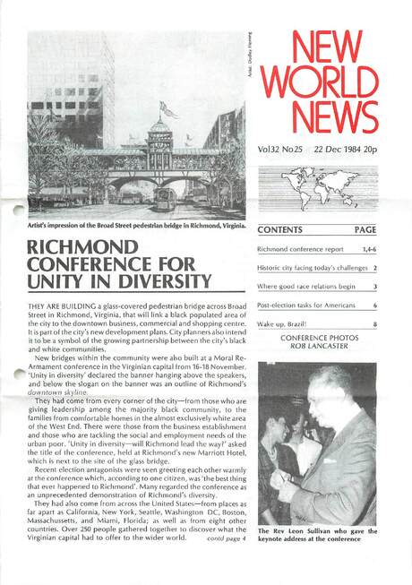 Cover of New World News - Vol. 32 No. 25, 1984-12-22