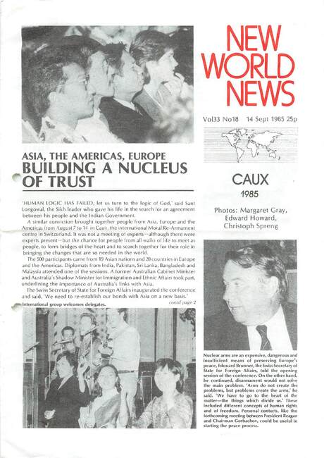 Cover of New World News - Vol. 33 No. 18, 1985-09-14
