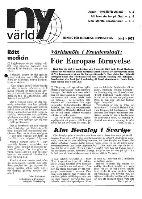 Cover of Ny värld i bild 1978 - 06
