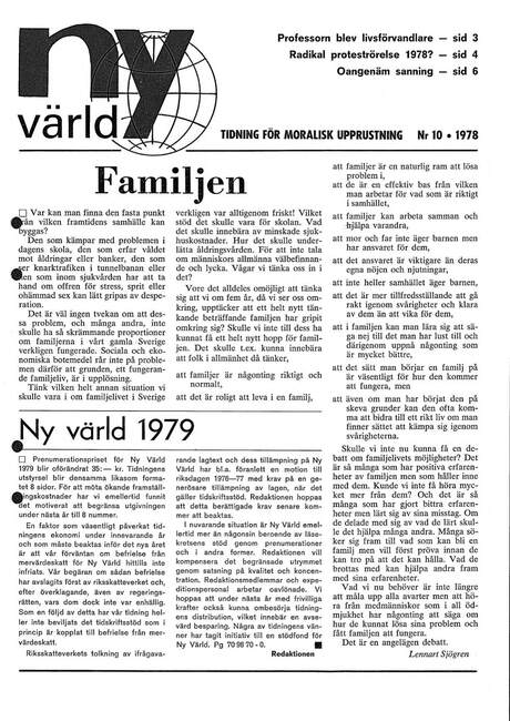 Cover of Ny värld i bild 1978 - 10