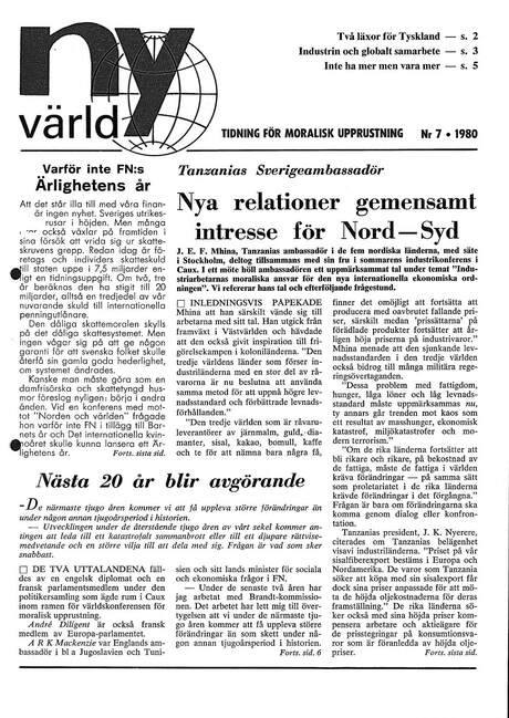 Cover of Ny värld i bild 1980 - 07