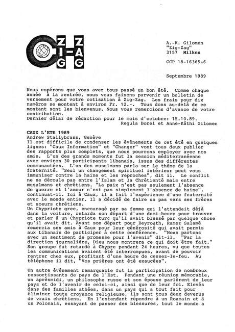 Cover of Zig-Zag - 1989-09 - Deutsch