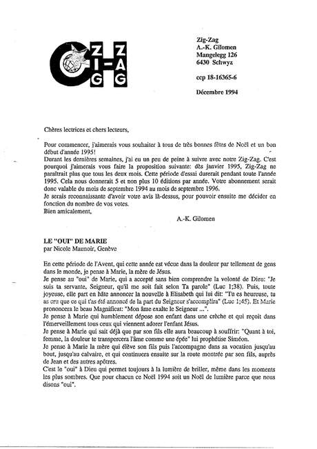 Cover of Zig-Zag - 1994-12 - Français