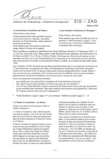 Cover of Zig-Zag - 2008-06 - Français