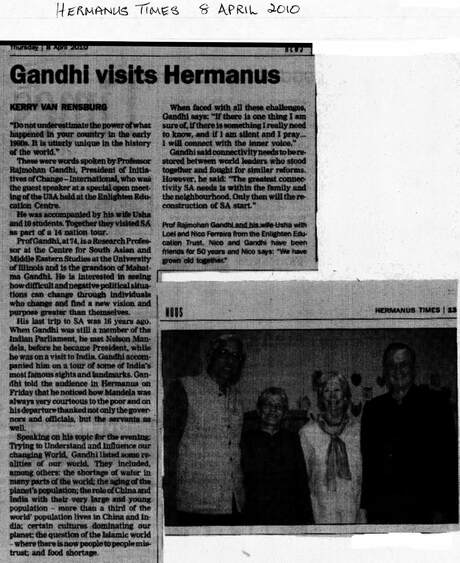 Cover of Gandhi visits Hermanus