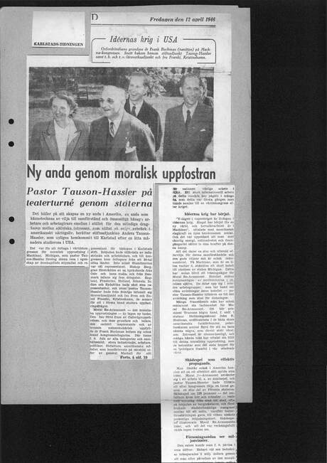 Cover of Pastor Tauson Hassler på teaterturné