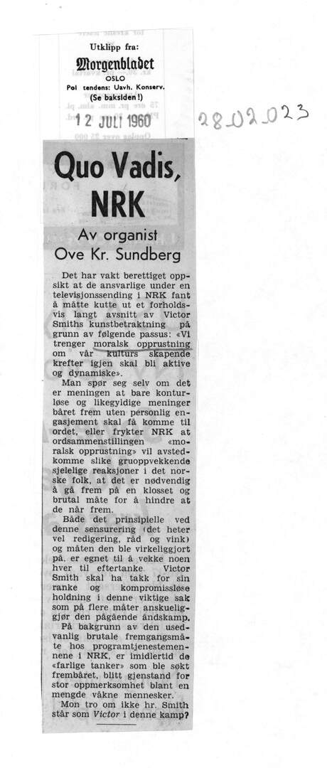 Cover of Quo Vadis, NRK