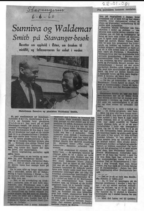 Cover of Sunniva og Waldemar Smith på Stavanger-besøk