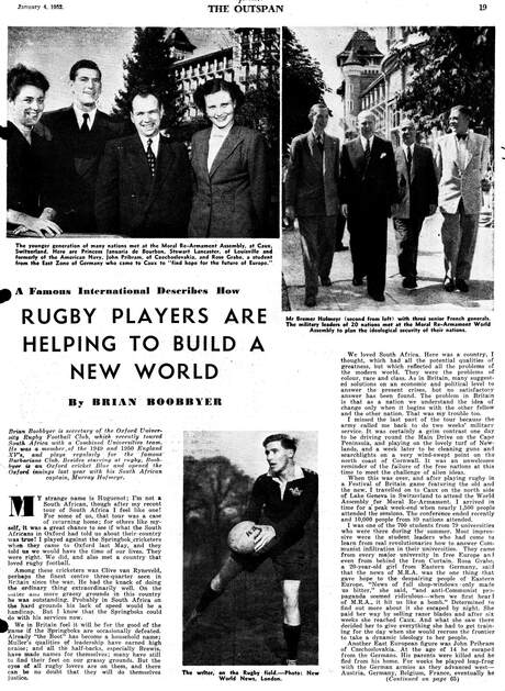 Cover of Rugby Players Are Helping To Build A New World